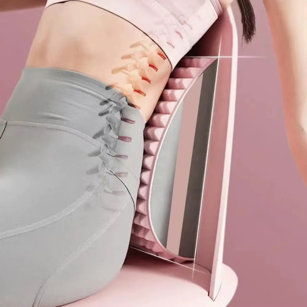 Back Neck Massager Stretcher for Herniated Disc Pain Relief Relax Posture Corrector Tool Lumbar Cervical Traction Massage Pillow