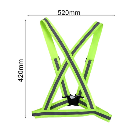 Highlight Reflective Straps Night Running Riding Clothing Vest Adjustable Safety Vest Elastic Band for Adults and Children