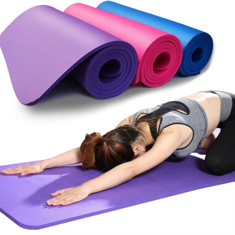 1X Yoga Mat Anti-Skid Sports Fitness Mat 3MM-6MM Thick EVA Comfort Foam Yoga Matt for Exercise Yoga and Pilates Gymnastics Mat