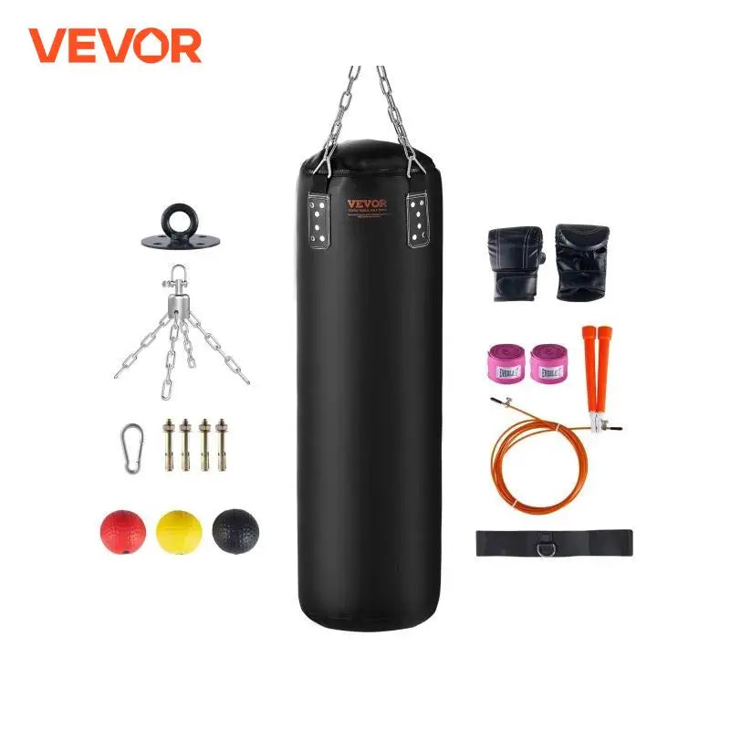 Punching Bag for Adults Hanging Boxing Bag for MMA Karate Judo Muay Thai Kickboxing Boxing Home Gym Training (Unfilled)