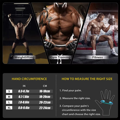 1 Pair Dumbbell Gloves Men Women Weightlifting Crossfit Bodybuilding Workout Sport Gym Training Gloves Non-Slip Wrist Protector