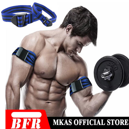 BFR Fitness Occlusion Bands Weight Bodybuilding Blood Flow Restriction Bands Arm Leg Wraps Fast Muscle Growth Gym Equipment